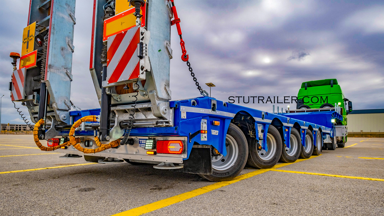 STU 5 Axle Hydraulic Steering Extendable Low Laoder - Επικαθήμενο με χαμηλό δάπεδο: φωτογραφία 1 STU 5 Axle Hydraulic Steering Extendable Low Laoder - Επικαθήμενο με χαμηλό δάπεδο: φωτογραφία 1