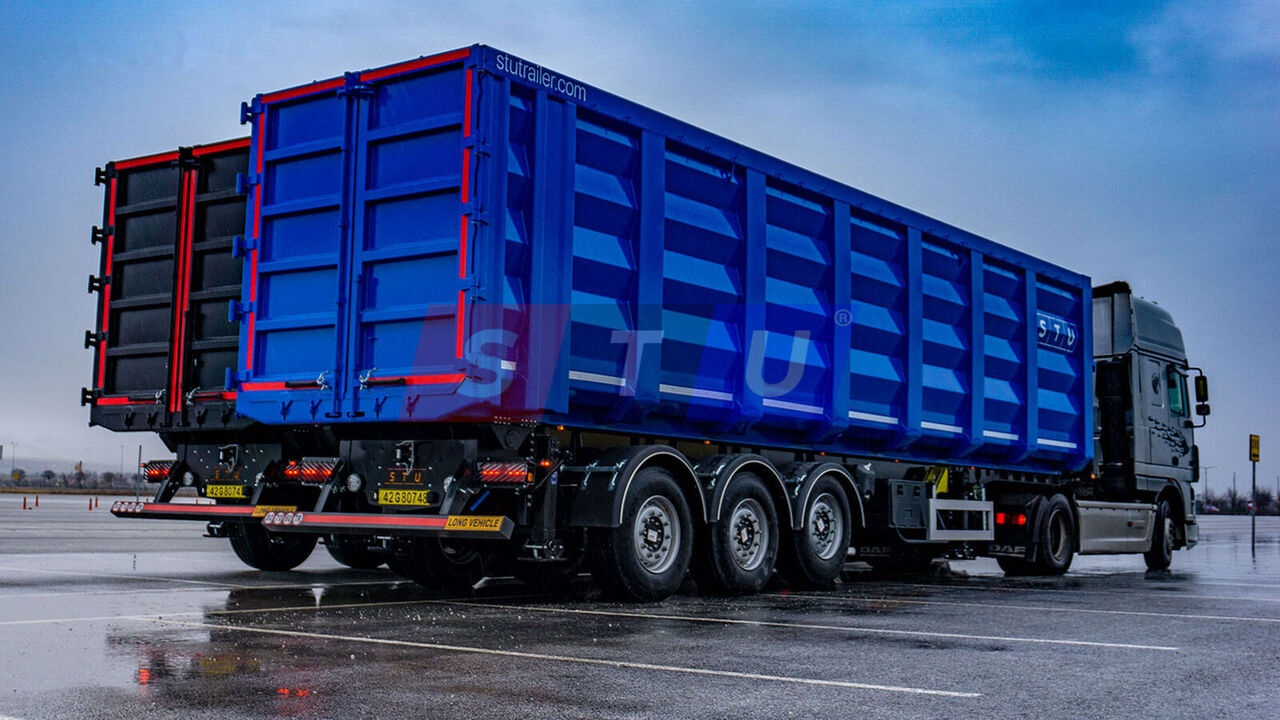 Νέα Επικαθήμενο ανατρεπόμενο STU 71m3 Tipper Trailer For Scrap Metal: φωτογραφία 5