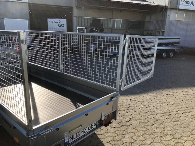 Νέα Ρυμούλκες αυτοκίνητο Brenderup Tieflader 2270SUB750 Stahl, 0,75 to. 2700x1300x270mm mit Laubgitter 80 cm: φωτογραφία 7