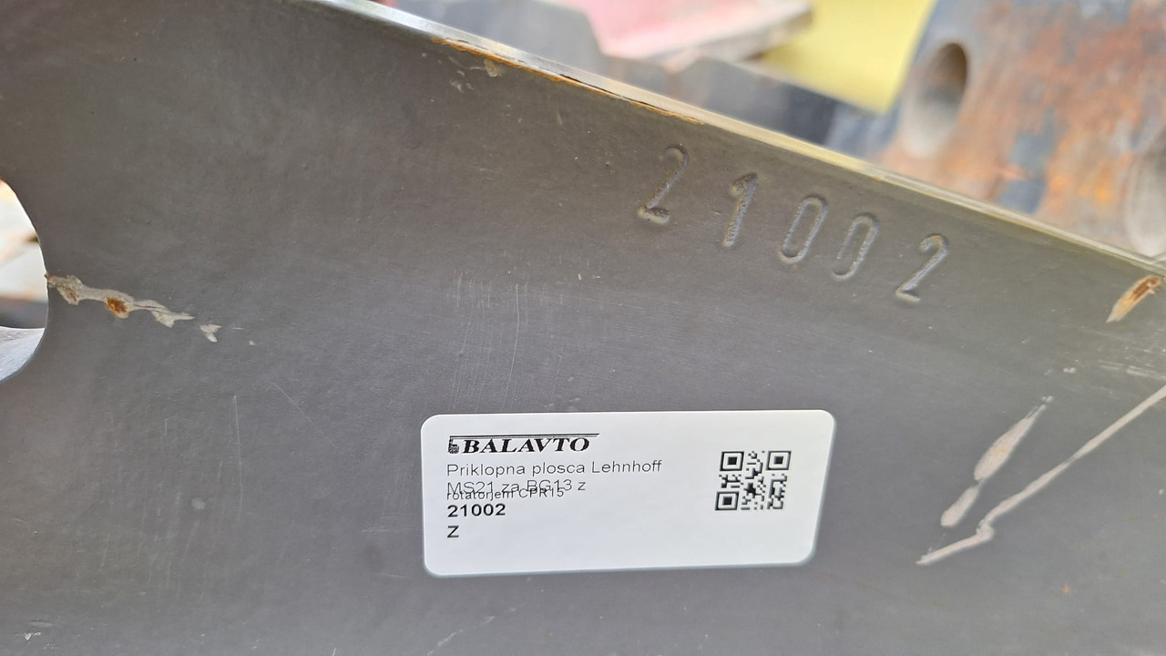 Attachment plate Lehnhoff MS21 - Ταχυσύνδεσμος για Εκσκαφέας: φωτογραφία 4 Attachment plate Lehnhoff MS21 - Ταχυσύνδεσμος για Εκσκαφέας: φωτογραφία 4
