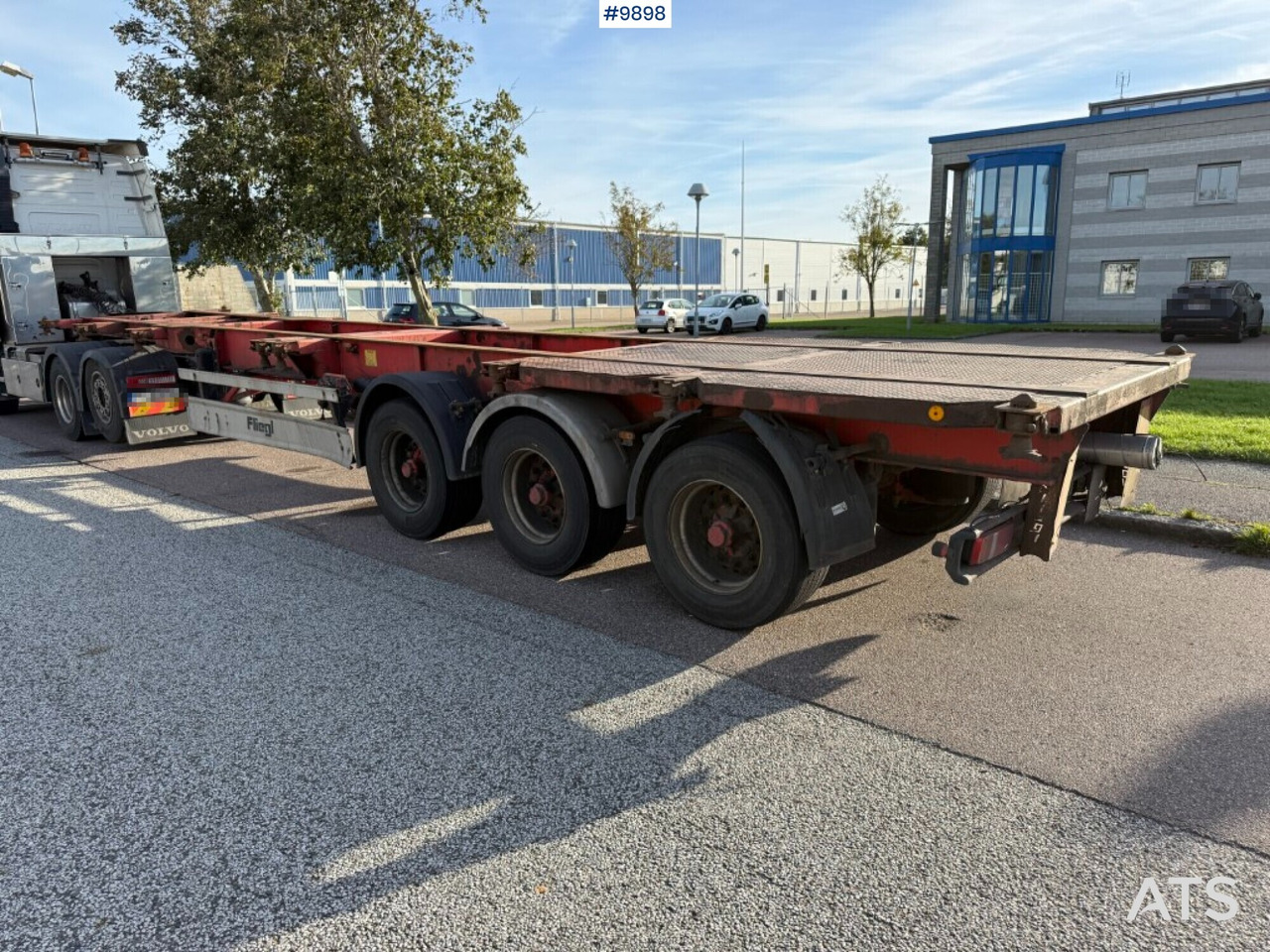 Container chassis Fliegl SDS 400 - Επικαθήμενο μεταφοράς εμπορευματοκιβωτίων/ Κινητό αμάξωμα: φωτογραφία 2 Container chassis Fliegl SDS 400 - Επικαθήμενο μεταφοράς εμπορευματοκιβωτίων/ Κινητό αμάξωμα: φωτογραφία 2