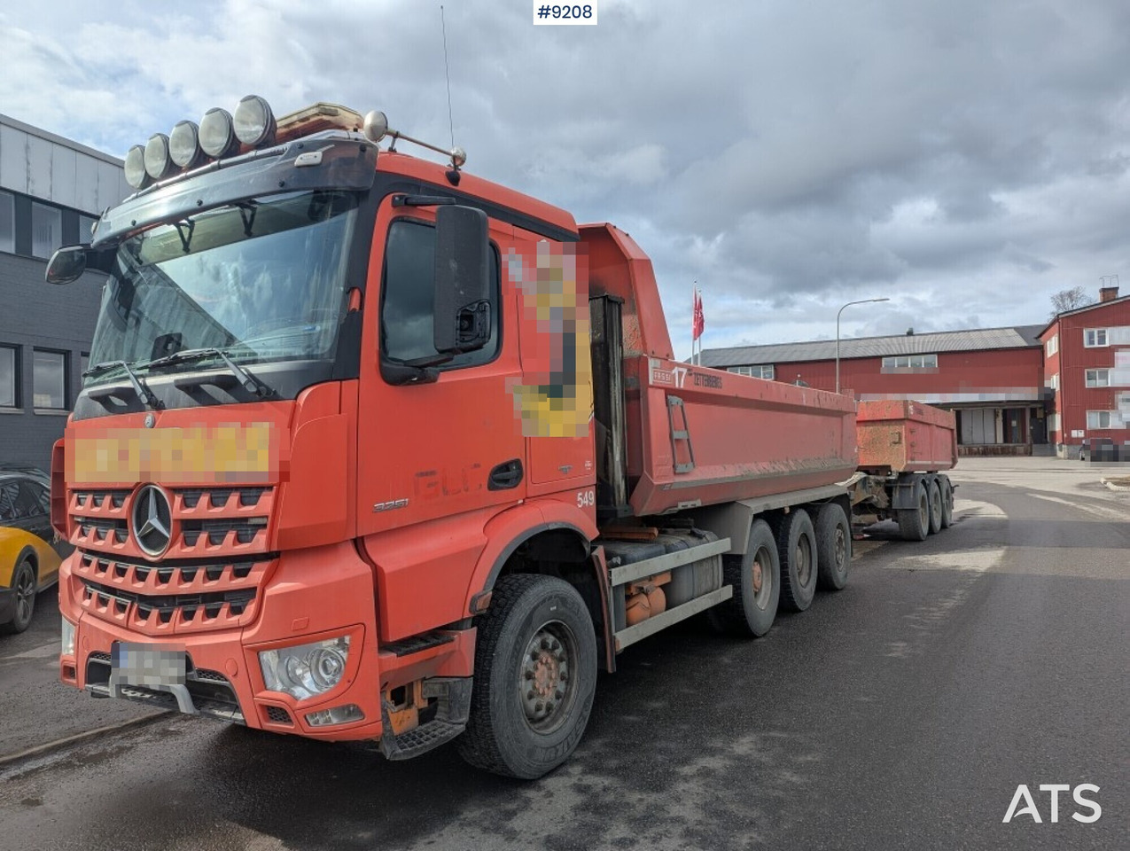 Dump / dozer truck Mercedes Benz Arocs 3251 8X4 with tipper wagon - Φορτηγό ανατρεπόμενο: φωτογραφία 1 Dump / dozer truck Mercedes Benz Arocs 3251 8X4 with tipper wagon - Φορτηγό ανατρεπόμενο: φωτογραφία 1
