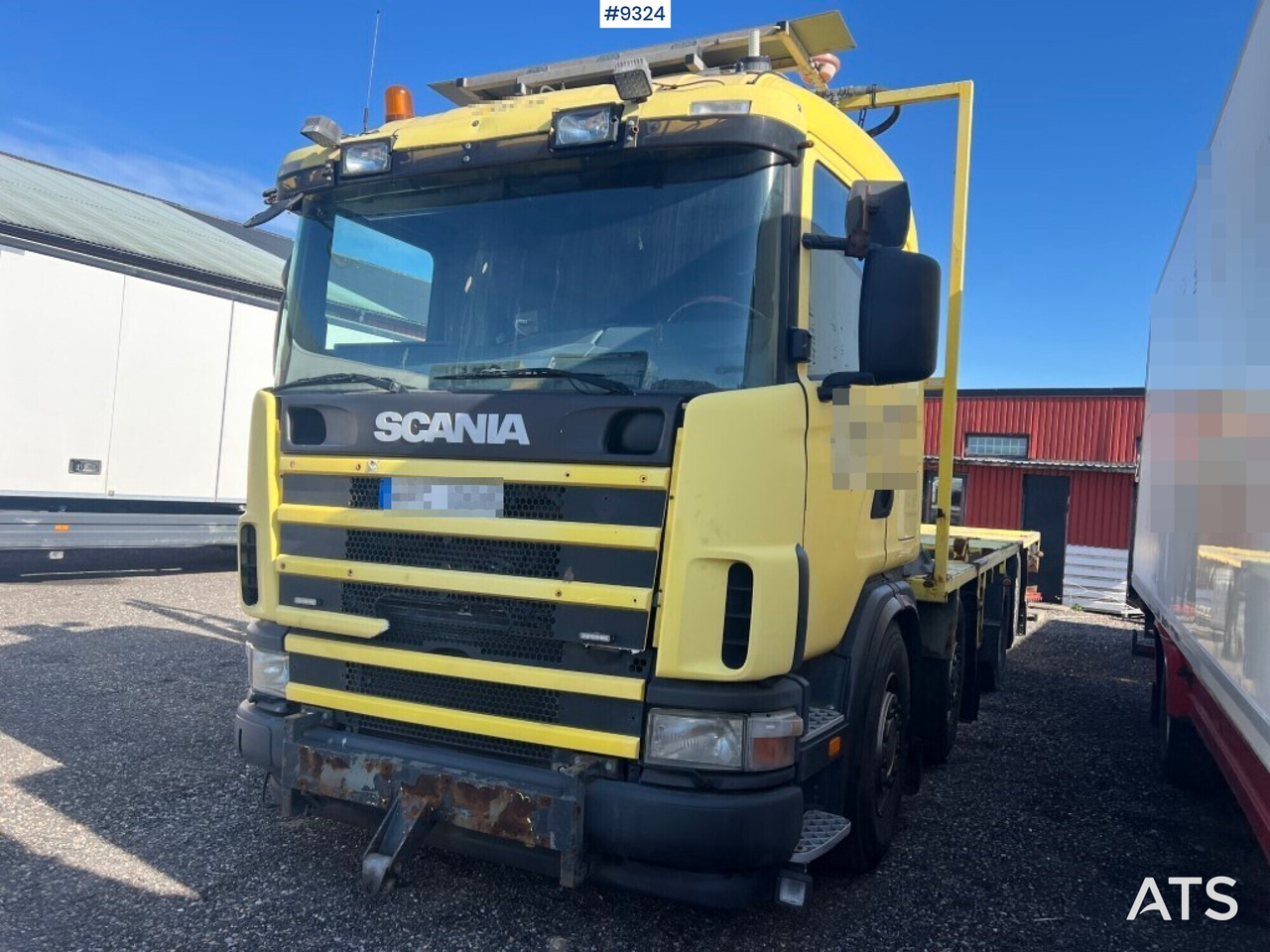 Flatbed truck Scania R124GB8X26NB420 - Φορτηγό με ανοιχτή καρότσα: φωτογραφία 1 Flatbed truck Scania R124GB8X26NB420 - Φορτηγό με ανοιχτή καρότσα: φωτογραφία 1