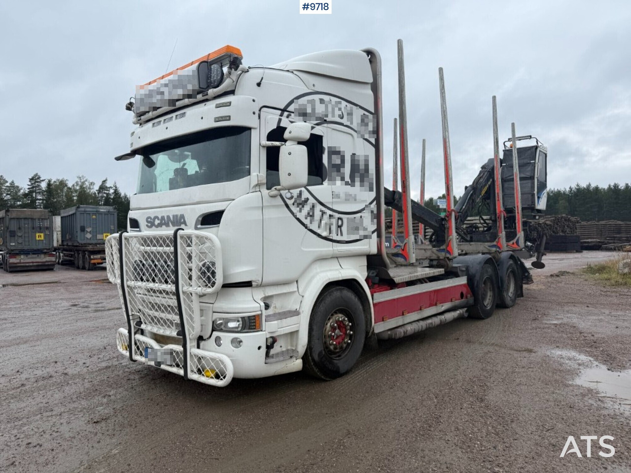 Log truck Scania R520 with crane - Φορτηγό ξυλείας, Φορτηγό με γερανό: φωτογραφία 1 Log truck Scania R520 with crane - Φορτηγό ξυλείας, Φορτηγό με γερανό: φωτογραφία 1