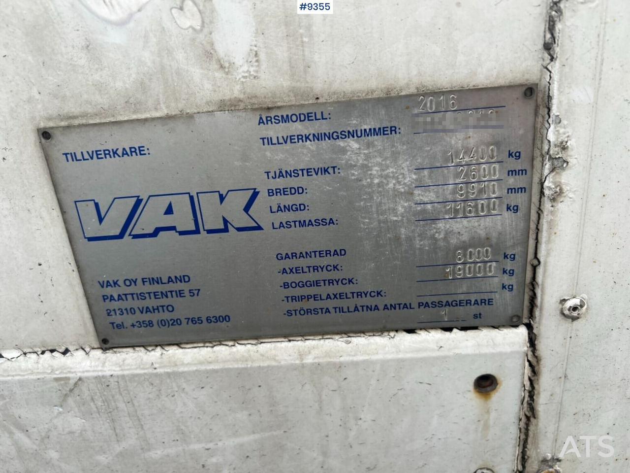 Αμάξωμα - ψυγείο Refrigerated trailer cabinet VAK: φωτογραφία 6 Αμάξωμα - ψυγείο Refrigerated trailer cabinet VAK: φωτογραφία 6