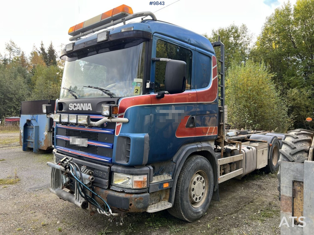 Scania R144 Hook Truck with plow equipment - Φορτηγό φόρτωσης γάντζου: φωτογραφία 1 Scania R144 Hook Truck with plow equipment - Φορτηγό φόρτωσης γάντζου: φωτογραφία 1