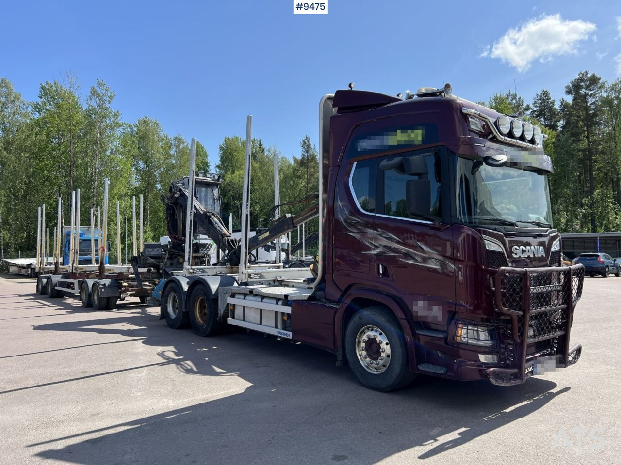Scania R580 Timmerbil med kran och släp, Timmerekipage - Φορτηγό ξυλείας: φωτογραφία 2 Scania R580 Timmerbil med kran och släp, Timmerekipage - Φορτηγό ξυλείας: φωτογραφία 2