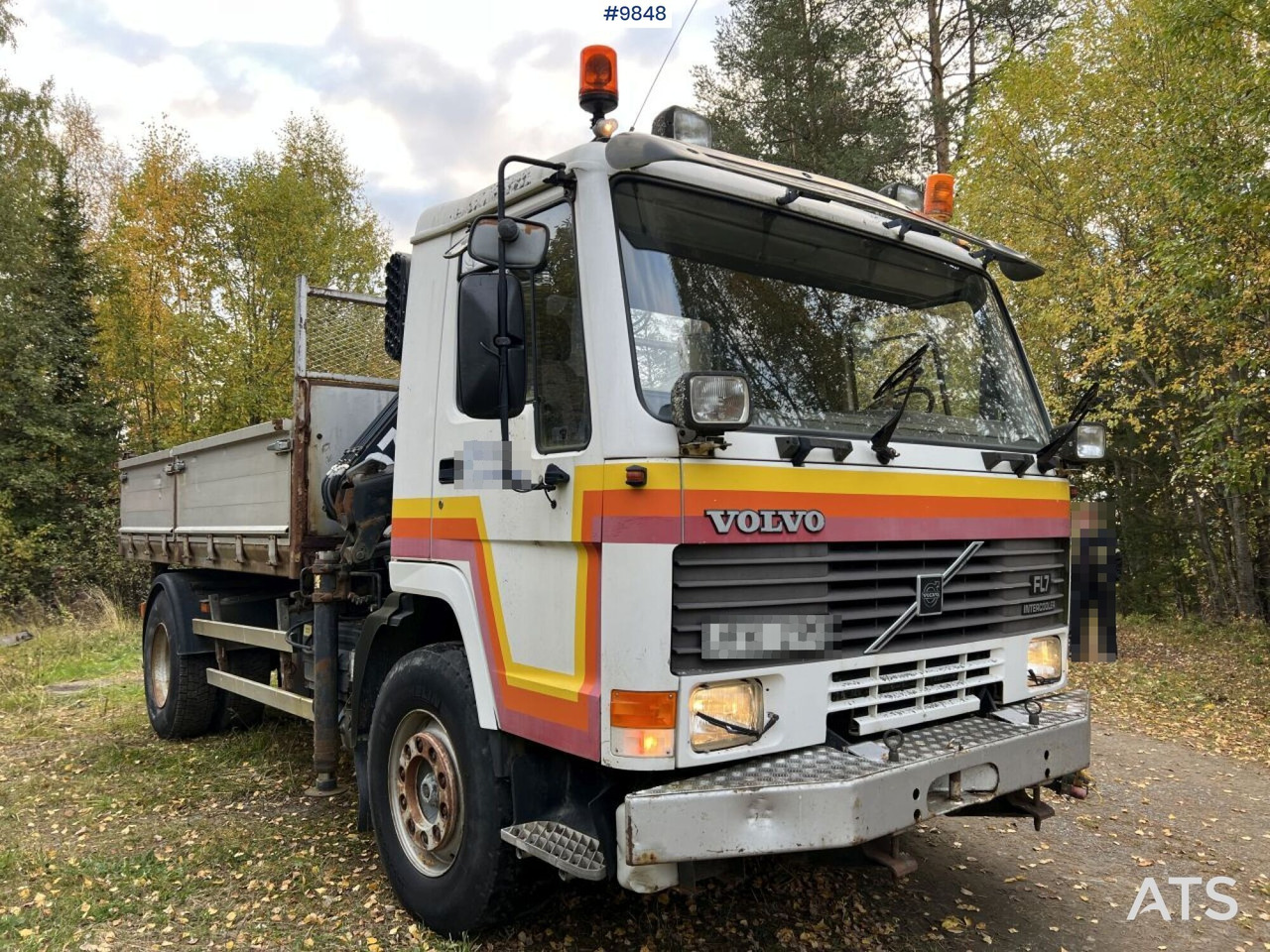 VOLVO FL7 4X2 Crane truck/Dump truck with Hiab071 crane - Φορτηγό ανατρεπόμενο: φωτογραφία 2 VOLVO FL7 4X2 Crane truck/Dump truck with Hiab071 crane - Φορτηγό ανατρεπόμενο: φωτογραφία 2
