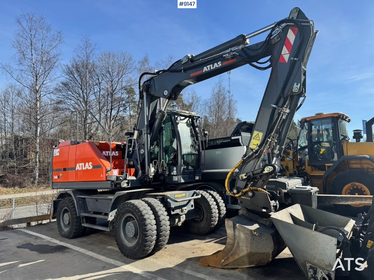Wheeled excavator Atlas 160W - Τροχοφόρος εκσκαφέας: φωτογραφία 1 Wheeled excavator Atlas 160W - Τροχοφόρος εκσκαφέας: φωτογραφία 1