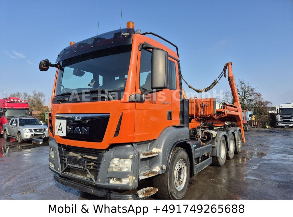 MAN TGS 35.480 M BL 8x4 *Intarder/Palfinger-T26 - Φορτηγό φόρτωσης γάντζου: φωτογραφία 1 MAN TGS 35.480 M BL 8x4 *Intarder/Palfinger-T26 - Φορτηγό φόρτωσης γάντζου: φωτογραφία 1