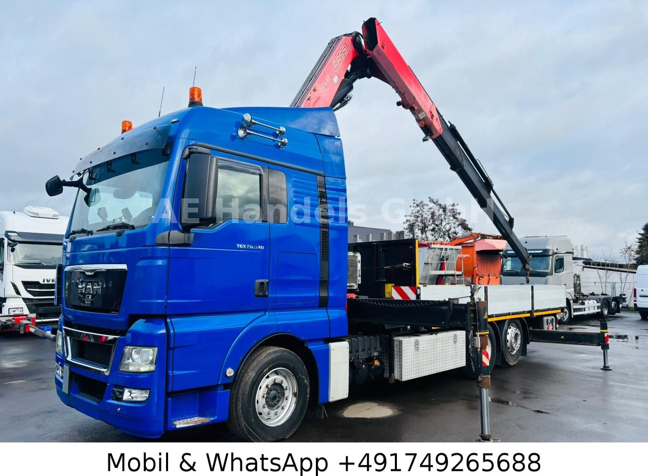 MAN TGX 26.540 XLX BL 6x2 FASSI F455 *Funk/Lenk+Lift - Φορτηγό με ανοιχτή καρότσα, Φορτηγό με γερανό: φωτογραφία 2 MAN TGX 26.540 XLX BL 6x2 FASSI F455 *Funk/Lenk+Lift - Φορτηγό με ανοιχτή καρότσα, Φορτηγό με γερανό: φωτογραφία 2