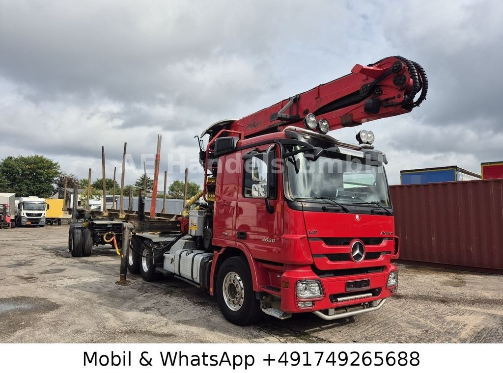 Mercedes-Benz Actros III 2660 L BL 6x4 *Retarder/AP/Palfinger - Φορτηγό ξυλείας: φωτογραφία 1 Mercedes-Benz Actros III 2660 L BL 6x4 *Retarder/AP/Palfinger - Φορτηγό ξυλείας: φωτογραφία 1