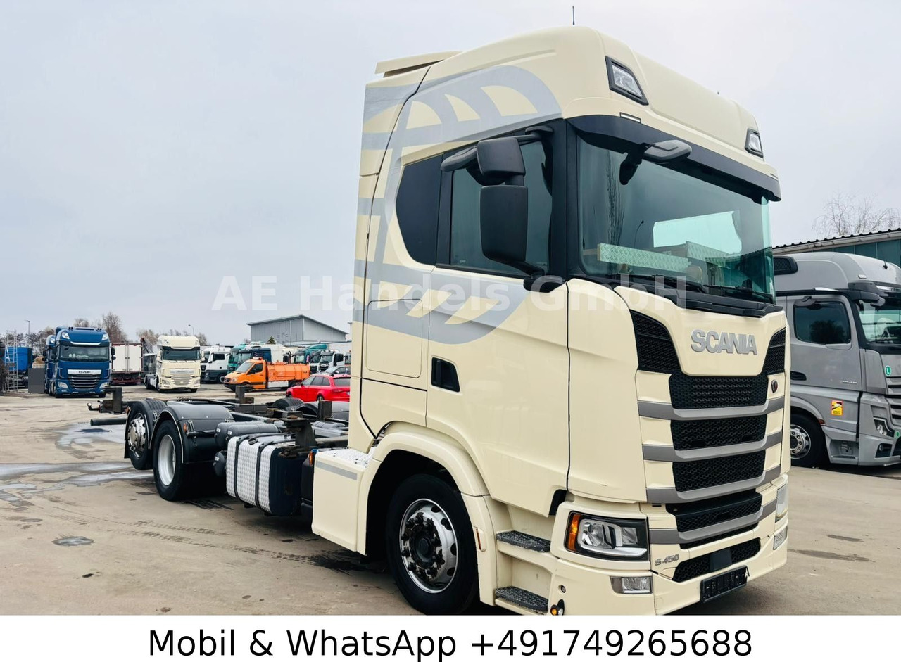 Scania S450 HighLine LL 6x2 BDF*Retarder/AHK/2xTank/ACC - Φορτηγό μεταφοράς εμπορευματοκιβωτίων/ Κινητό αμάξωμα: φωτογραφία 1 Scania S450 HighLine LL 6x2 BDF*Retarder/AHK/2xTank/ACC - Φορτηγό μεταφοράς εμπορευματοκιβωτίων/ Κινητό αμάξωμα: φωτογραφία 1