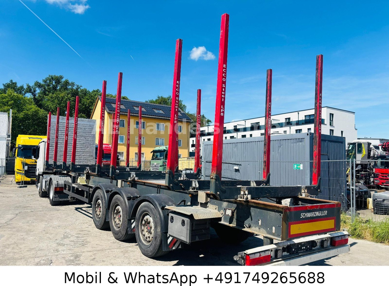 Schwarzmüller S1 Y-Serie Lang-Holz *8x Rungen/Liftachse/Alcoa - Ημιρυμουλκούμενο μεταφοράς ξυλείας: φωτογραφία 4 Schwarzmüller S1 Y-Serie Lang-Holz *8x Rungen/Liftachse/Alcoa - Ημιρυμουλκούμενο μεταφοράς ξυλείας: φωτογραφία 4