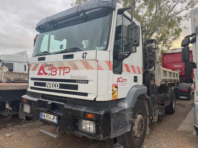 Iveco EUROTECH CURSOR 310 TRIBENNE GRUE HIAB - Φορτηγό ανατρεπόμενο, Φορτηγό με γερανό: φωτογραφία 1 Iveco EUROTECH CURSOR 310 TRIBENNE GRUE HIAB - Φορτηγό ανατρεπόμενο, Φορτηγό με γερανό: φωτογραφία 1