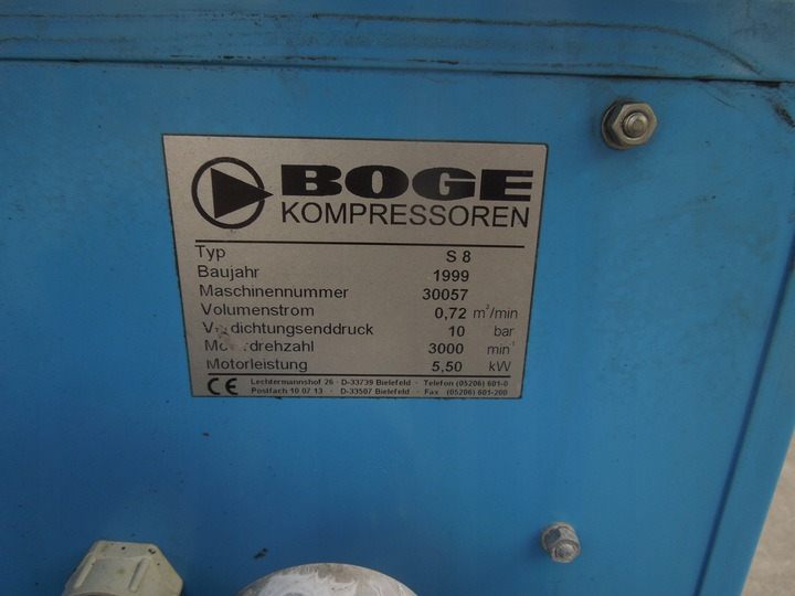 BOGE S8 - Αεροσυμπιεστής: φωτογραφία 3 BOGE S8 - Αεροσυμπιεστής: φωτογραφία 3
