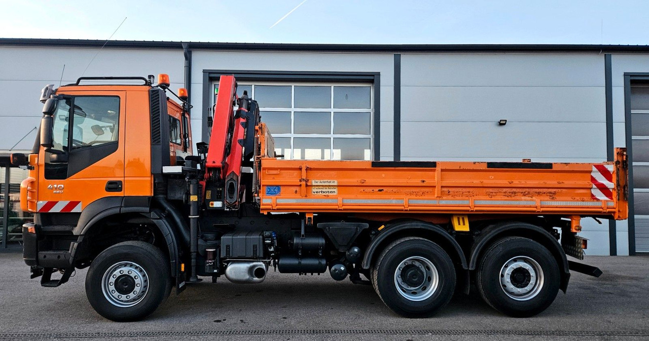 Iveco Trakker 410 6x4-4 EEV Palfinger PK12502 Funk - Φορτηγό ανατρεπόμενο, Φορτηγό με γερανό: φωτογραφία 5 Iveco Trakker 410 6x4-4 EEV Palfinger PK12502 Funk - Φορτηγό ανατρεπόμενο, Φορτηγό με γερανό: φωτογραφία 5