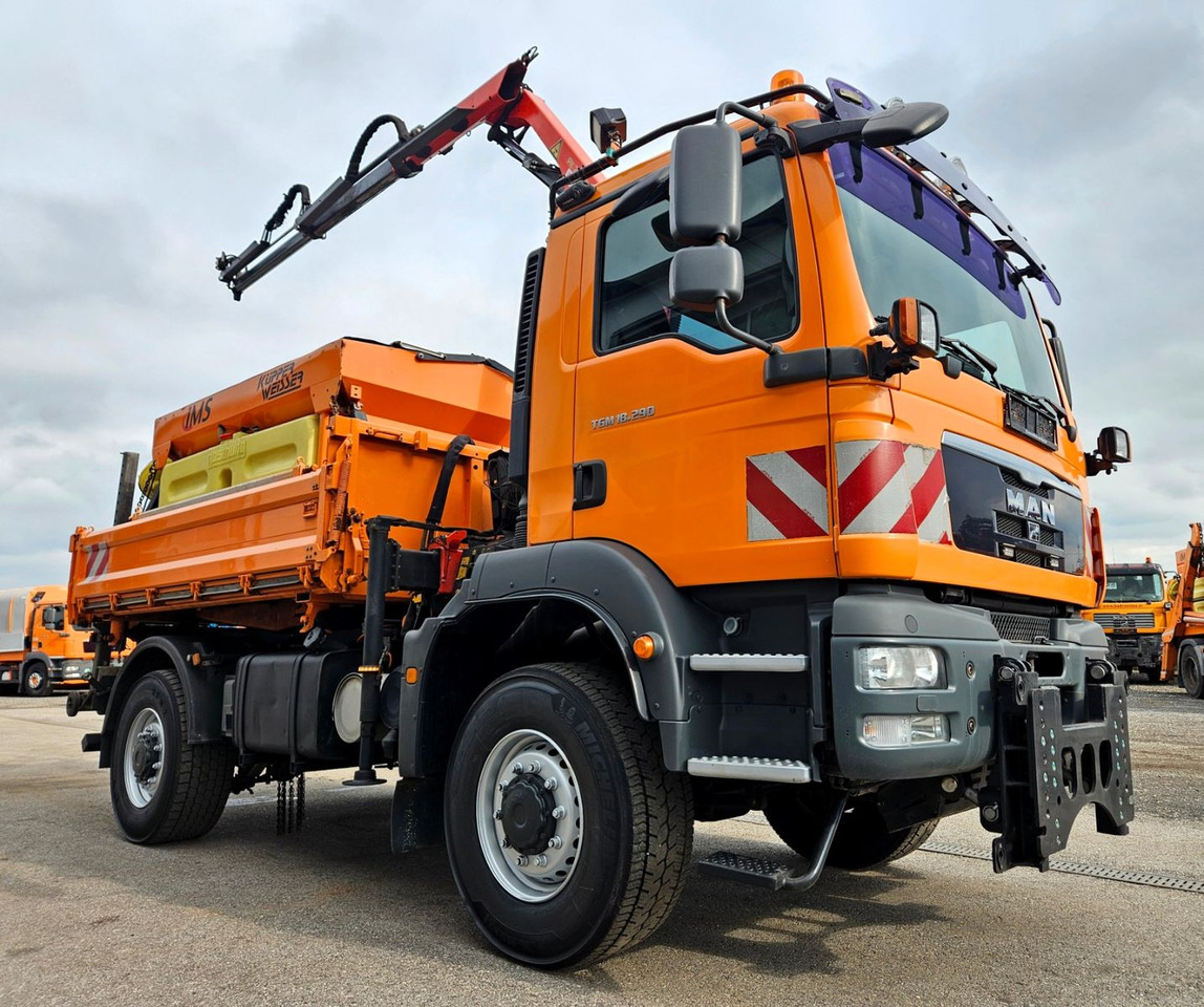 MAN TGM 18.290 4x4 Palfinger PK7001 Kran Funk Euro5 - Φορτηγό ανατρεπόμενο, Φορτηγό με γερανό: φωτογραφία 3 MAN TGM 18.290 4x4 Palfinger PK7001 Kran Funk Euro5 - Φορτηγό ανατρεπόμενο, Φορτηγό με γερανό: φωτογραφία 3