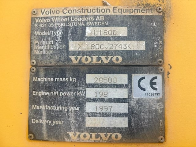 Volvo L 180 C Engine replaced, CDC - Ελαστιχοφόρος φορτωτής: φωτογραφία 3 Volvo L 180 C Engine replaced, CDC - Ελαστιχοφόρος φορτωτής: φωτογραφία 3