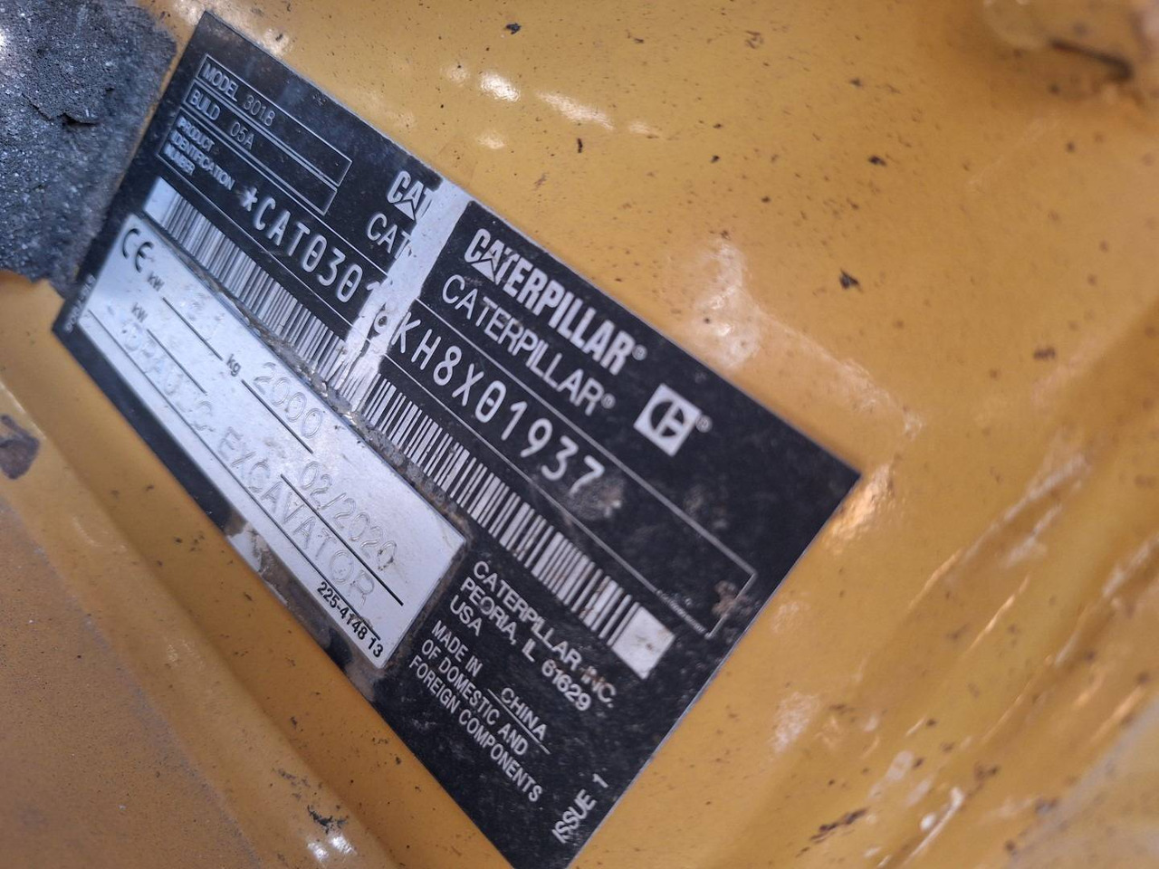 Ερπυστριοφόρος εκσκαφέας CAT 301.8-05: φωτογραφία 6 Ερπυστριοφόρος εκσκαφέας CAT 301.8-05: φωτογραφία 6