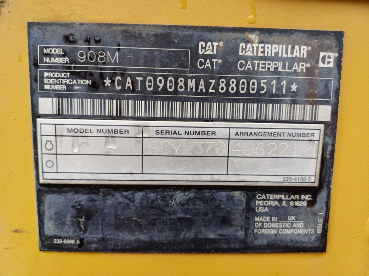 Ελαστιχοφόρος φορτωτής CAT 908M: φωτογραφία 6