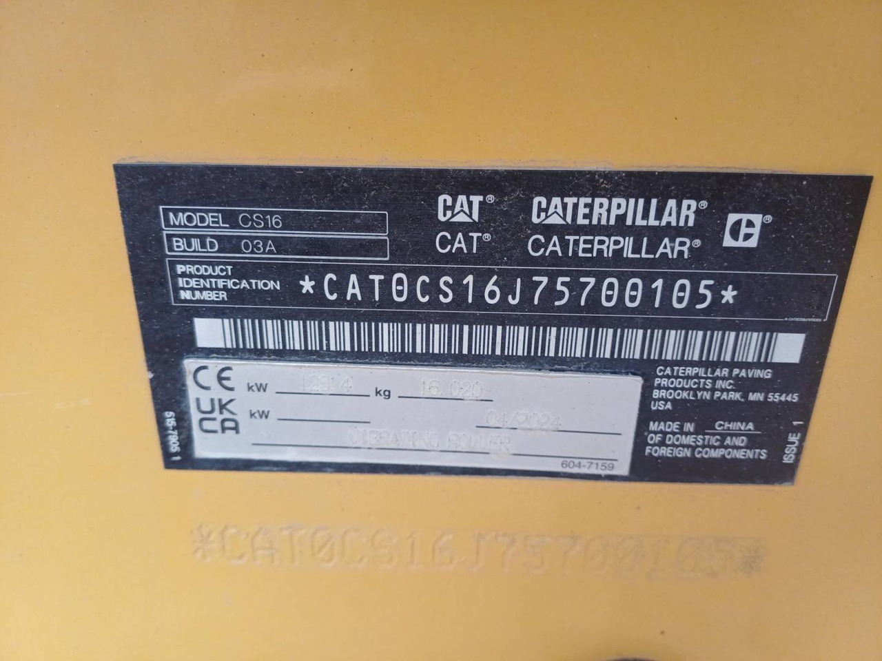 Οδοστρωτήρες CAT CS16-03: φωτογραφία 6