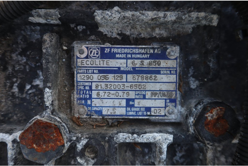6S850OD L2000 81.32003-6502 - Κιβώτιο ταχυτήτων για Φορτηγό: φωτογραφία 5 6S850OD L2000 81.32003-6502 - Κιβώτιο ταχυτήτων για Φορτηγό: φωτογραφία 5