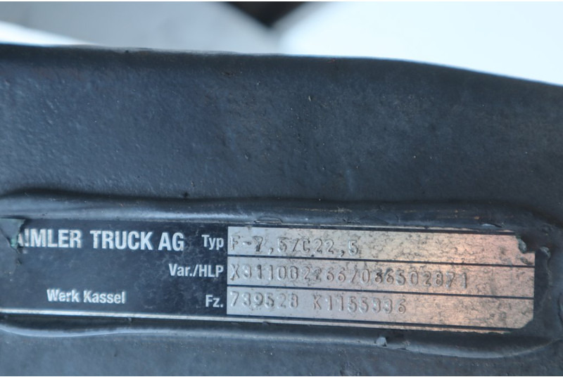 Mercedes-Benz F-7.5/C22.5 739528K115539 - Εμπρός άξονας για Φορτηγό: φωτογραφία 3 Mercedes-Benz F-7.5/C22.5 739528K115539 - Εμπρός άξονας για Φορτηγό: φωτογραφία 3
