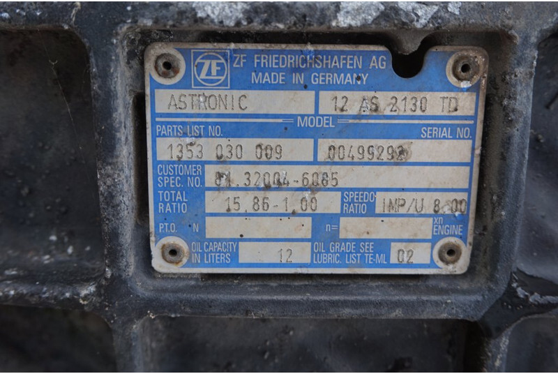 ZF 12AS2130TD TG-X 81.320004-6085 - Κιβώτιο ταχυτήτων για Φορτηγό: φωτογραφία 5 ZF 12AS2130TD TG-X 81.320004-6085 - Κιβώτιο ταχυτήτων για Φορτηγό: φωτογραφία 5