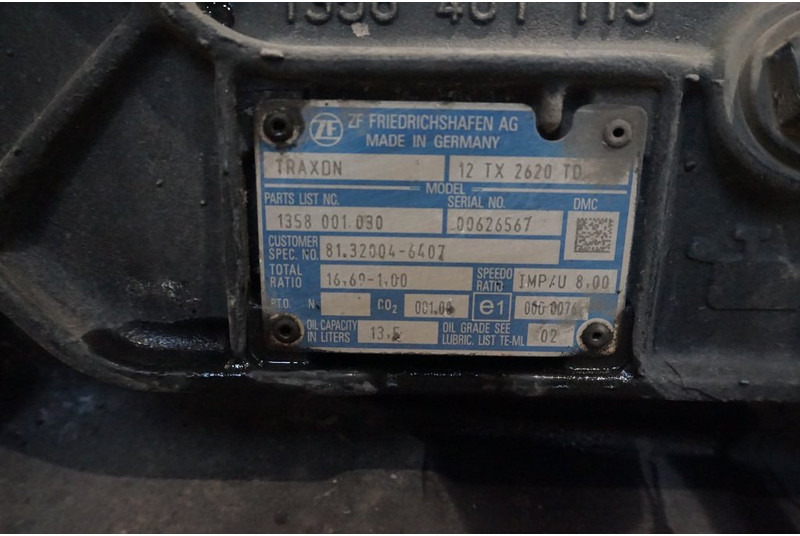 ZF 12TX2620DD TGX 81.32004-6407 - Κιβώτιο ταχυτήτων για Φορτηγό: φωτογραφία 5 ZF 12TX2620DD TGX 81.32004-6407 - Κιβώτιο ταχυτήτων για Φορτηγό: φωτογραφία 5