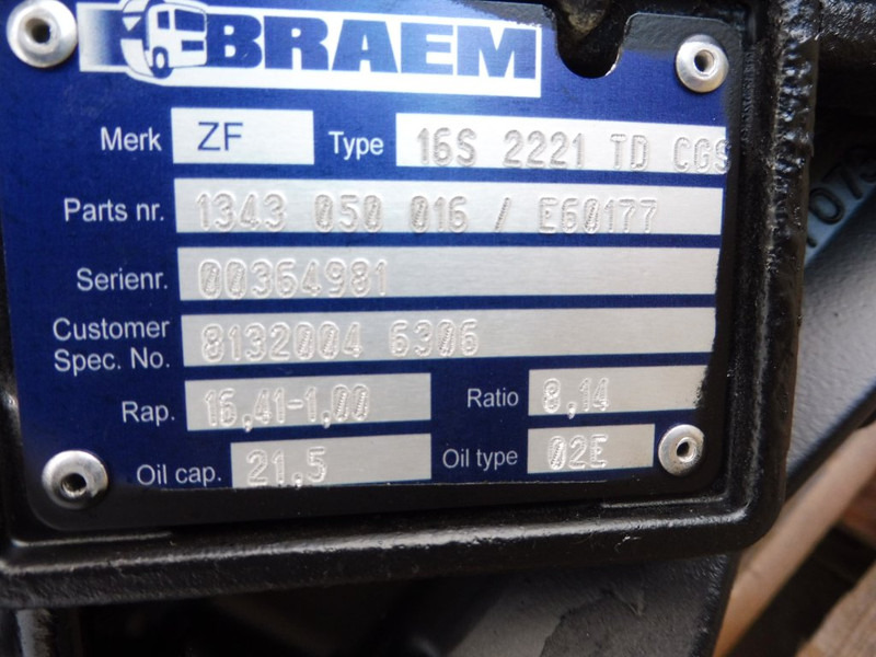 ZF 16S2221TD+IT - Κιβώτιο ταχυτήτων για Φορτηγό: φωτογραφία 5 ZF 16S2221TD+IT - Κιβώτιο ταχυτήτων για Φορτηγό: φωτογραφία 5