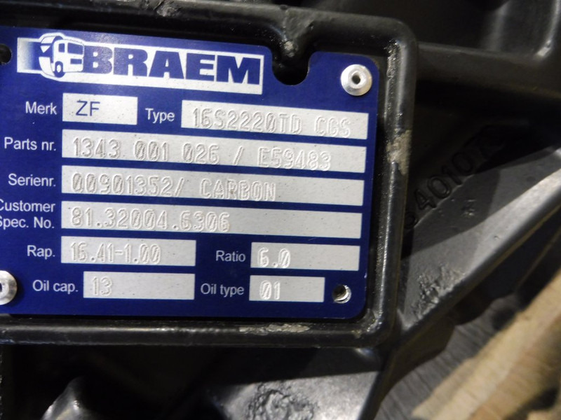 ZF 1S2220TO CGS CARBON - Κιβώτιο ταχυτήτων για Φορτηγό: φωτογραφία 5 ZF 1S2220TO CGS CARBON - Κιβώτιο ταχυτήτων για Φορτηγό: φωτογραφία 5