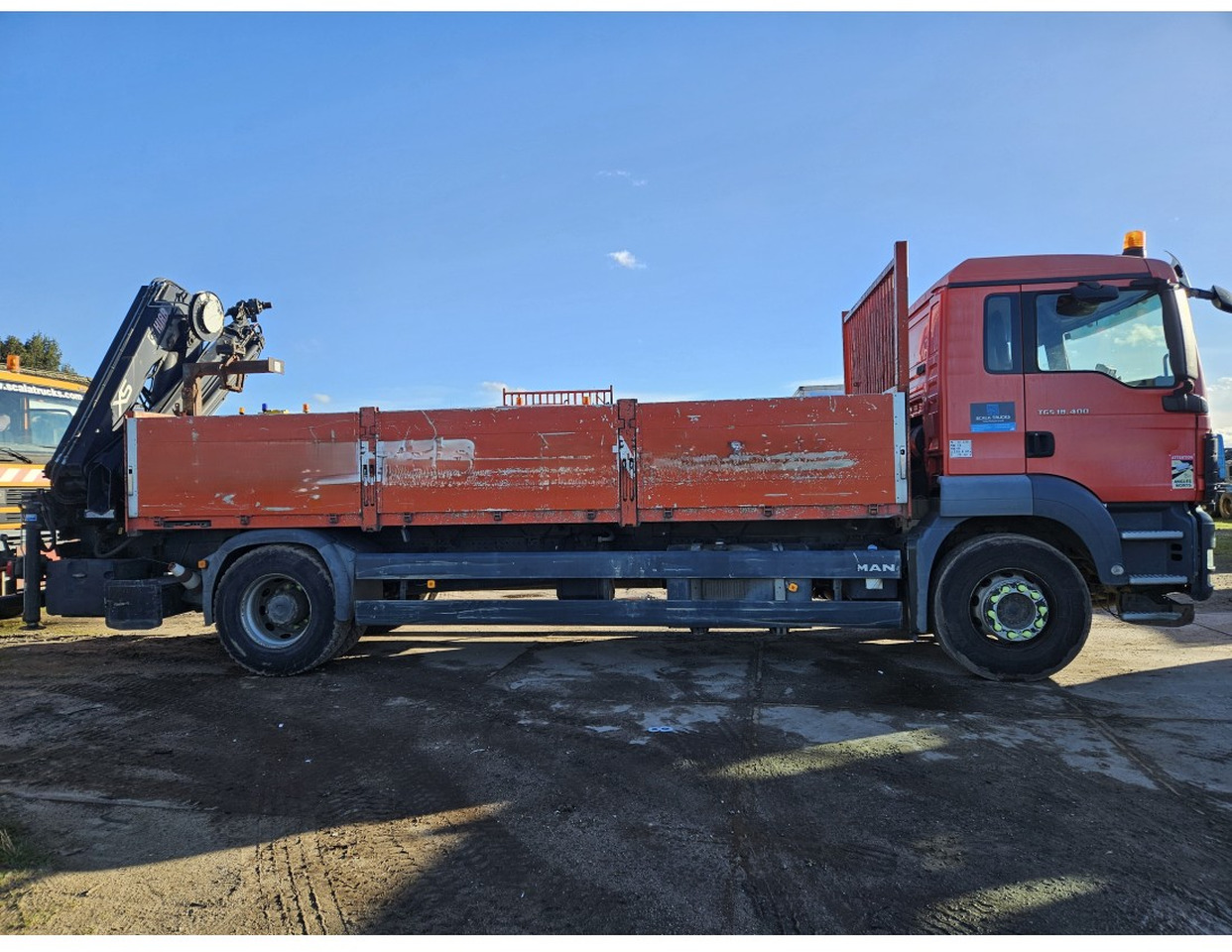 MAN TGS 18.400 Euro 5 Flat bed Full Spring suspension HIAB 122E -3 hiduo Crane Kran Remote - Φορτηγό με ανοιχτή καρότσα, Φορτηγό με γερανό: φωτογραφία 5 MAN TGS 18.400 Euro 5 Flat bed Full Spring suspension HIAB 122E -3 hiduo Crane Kran Remote - Φορτηγό με ανοιχτή καρότσα, Φορτηγό με γερανό: φωτογραφία 5