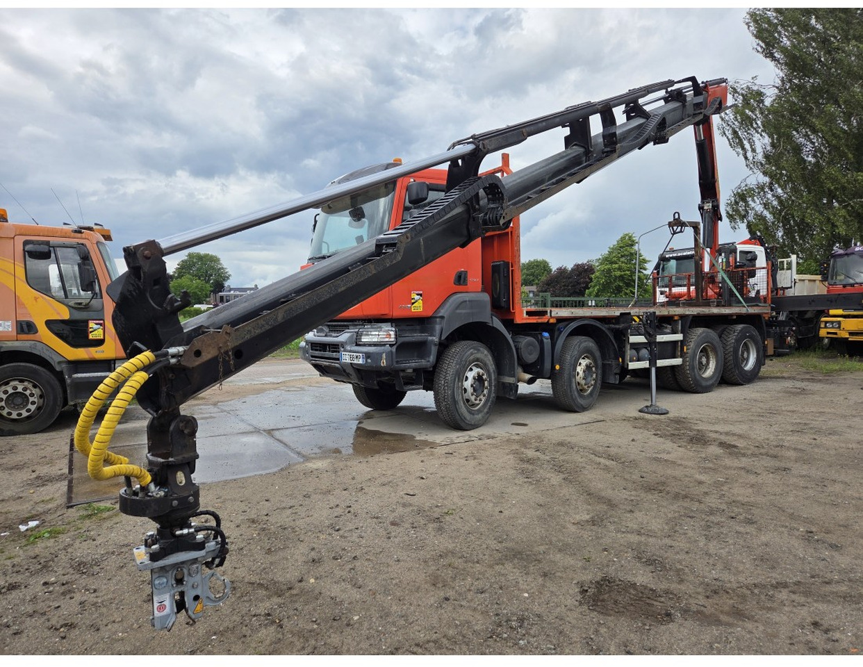 Renault Kerax 430 8X4 Flatbed Crane Palfinger PK26002EH 26 ton 5 Extensions *Retarder - Φορτηγό με ανοιχτή καρότσα, Φορτηγό με γερανό: φωτογραφία 5 Renault Kerax 430 8X4 Flatbed Crane Palfinger PK26002EH 26 ton 5 Extensions *Retarder - Φορτηγό με ανοιχτή καρότσα, Φορτηγό με γερανό: φωτογραφία 5