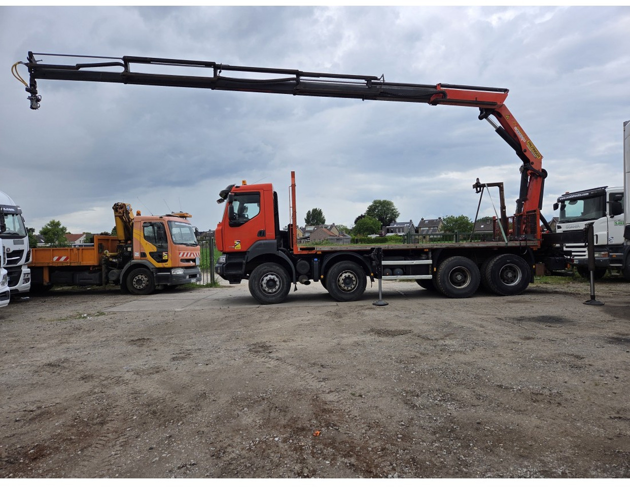 Renault Kerax 430 8X4 Flatbed Crane Palfinger PK26002EH 26 ton 5 Extensions *Retarder - Φορτηγό με ανοιχτή καρότσα, Φορτηγό με γερανό: φωτογραφία 3 Renault Kerax 430 8X4 Flatbed Crane Palfinger PK26002EH 26 ton 5 Extensions *Retarder - Φορτηγό με ανοιχτή καρότσα, Φορτηγό με γερανό: φωτογραφία 3