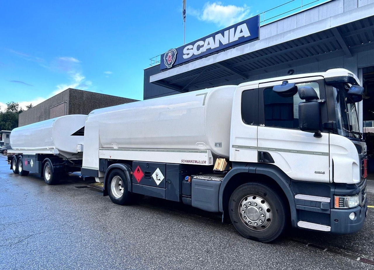 Scania P450 LB 4x2, ADR, Schwarzmueller Anhaenger Fuel - Φορτηγό βυτιοφόρο: φωτογραφία 1 Scania P450 LB 4x2, ADR, Schwarzmueller Anhaenger Fuel - Φορτηγό βυτιοφόρο: φωτογραφία 1