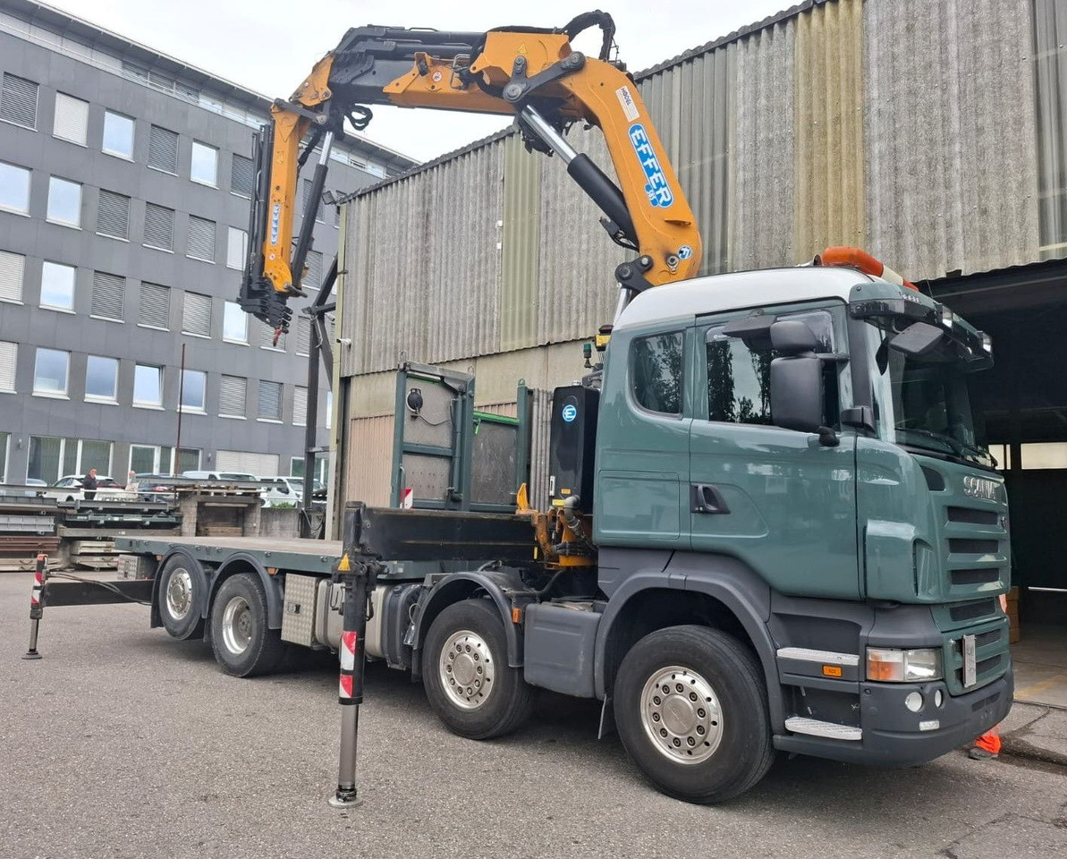 Scania R500 V8 8x2, E5, Effer 585 + Flyjib - Φορτηγό με γερανό: φωτογραφία 3 Scania R500 V8 8x2, E5, Effer 585 + Flyjib - Φορτηγό με γερανό: φωτογραφία 3