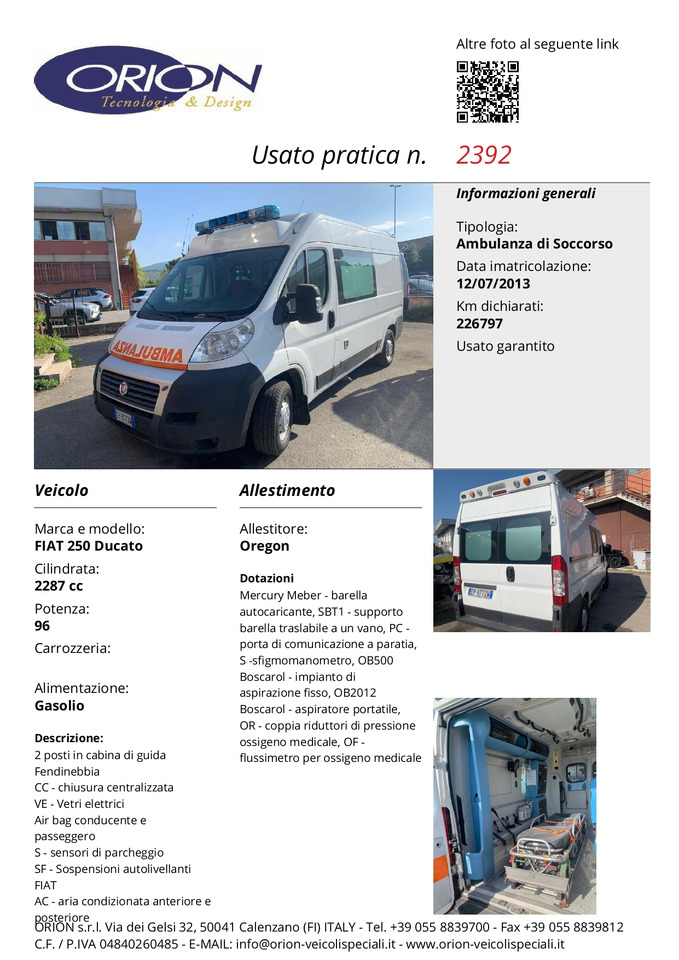 Μίσθωση ORION FIAT 250 DUCATO ORION FIAT 250 DUCATO: φωτογραφία 7