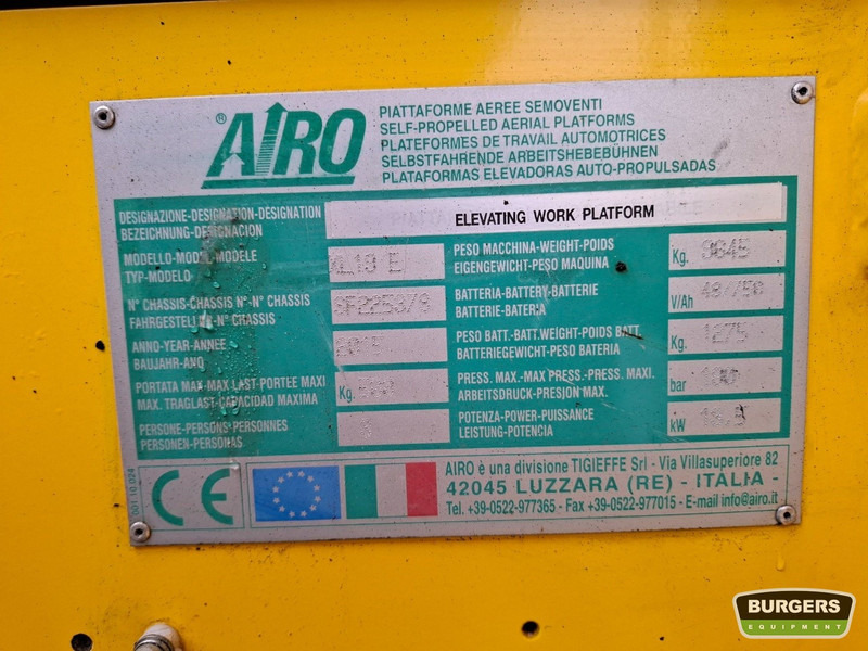AIRO XL 19 E - Ψαλιδωτό ανυψωτικό: φωτογραφία 5 AIRO XL 19 E - Ψαλιδωτό ανυψωτικό: φωτογραφία 5