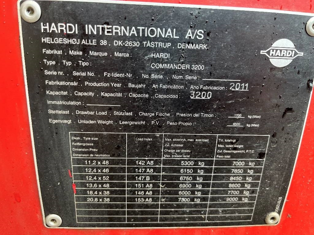 Hardi Commander 3200 Dismantled: only spare parts  - Συρόμενο ψεκαστικό: φωτογραφία 3 Hardi Commander 3200 Dismantled: only spare parts  - Συρόμενο ψεκαστικό: φωτογραφία 3
