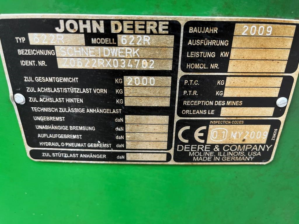 John Deere 622R Skärbord / Header 20 fot till JD T550 i  - Εξαρτηματα - Θεριζοαλωνιστική μηχανή: φωτογραφία 4 John Deere 622R Skärbord / Header 20 fot till JD T550 i  - Εξαρτηματα - Θεριζοαλωνιστική μηχανή: φωτογραφία 4