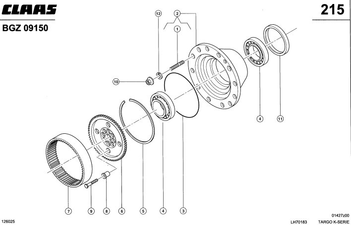 CLAAS Targo K70 Piasta Tylna Koła Kompletna 0011712880 6000103366 6000103357 - Πλήμνης για Γεωργικά μηχανήματα: φωτογραφία 2 CLAAS Targo K70 Piasta Tylna Koła Kompletna 0011712880 6000103366 6000103357 - Πλήμνης για Γεωργικά μηχανήματα: φωτογραφία 2