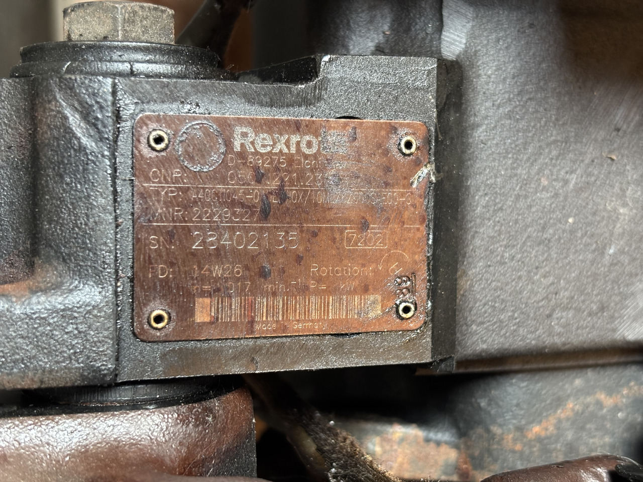 Claas AXION 830 CMATIC Pompa Jazdy Autopower REXROTH A40CTI045 10ML06Z600SAE00-S - Μετάδοσης κίνησης για Γεωργικά μηχανήματα: φωτογραφία 5 Claas AXION 830 CMATIC Pompa Jazdy Autopower REXROTH A40CTI045 10ML06Z600SAE00-S - Μετάδοσης κίνησης για Γεωργικά μηχανήματα: φωτογραφία 5