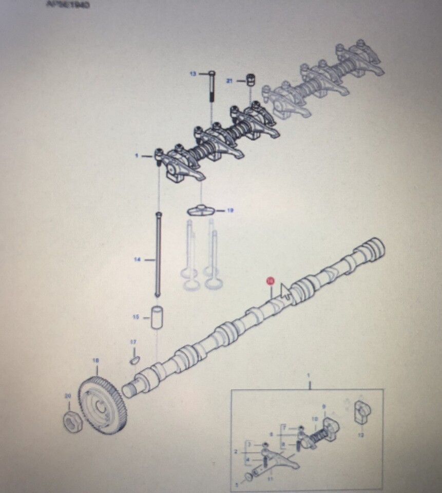 FENDT V837069101/Fendt wałek rozrządu/Fendt 6335 C - Εκκεντροφόρος άξονας για Γεωργικά μηχανήματα: φωτογραφία 1 FENDT V837069101/Fendt wałek rozrządu/Fendt 6335 C - Εκκεντροφόρος άξονας για Γεωργικά μηχανήματα: φωτογραφία 1