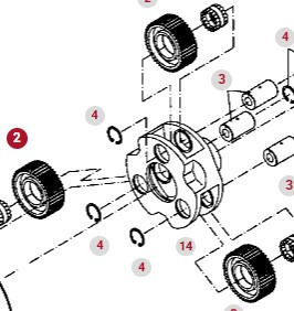 Fendt 414 415 Vario Jarzmo Przekładni Planetarnej Satelita Tylnej Osi Zwolnicy 404150150010 - Μοτέρ πορείας για Γεωργικά μηχανήματα: φωτογραφία 1 Fendt 414 415 Vario Jarzmo Przekładni Planetarnej Satelita Tylnej Osi Zwolnicy 404150150010 - Μοτέρ πορείας για Γεωργικά μηχανήματα: φωτογραφία 1