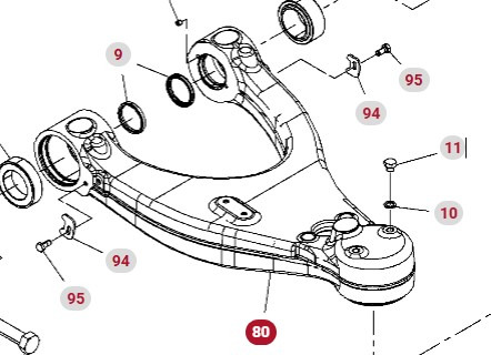 Fendt 930 933 936 939 942 GEN 7 Wahacz Górny Lewy CZĘŚCI H218PF050049A - Ελατήριο για Γεωργικά μηχανήματα: φωτογραφία 1 Fendt 930 933 936 939 942 GEN 7 Wahacz Górny Lewy CZĘŚCI H218PF050049A - Ελατήριο για Γεωργικά μηχανήματα: φωτογραφία 1