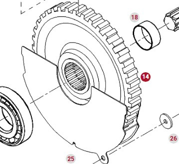 Fendt 930 933 936 939 942 Vario Gen 6 Koło Zębate Walcowate Przedniego WOM CZĘŚCI 961150200020 - Μετάδοσης κίνησης για Τρακτέρ: φωτογραφία 1 Fendt 930 933 936 939 942 Vario Gen 6 Koło Zębate Walcowate Przedniego WOM CZĘŚCI 961150200020 - Μετάδοσης κίνησης για Τρακτέρ: φωτογραφία 1