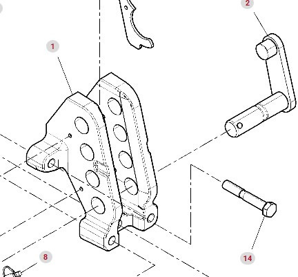 Fendt 930 933 936 942 GEN 7 Wspornik tylnego TUZ + Sworzeń Wtykany H218PP4001072  H218PH4001020 - Ανταλλακτικό για Γεωργικά μηχανήματα: φωτογραφία 1 Fendt 930 933 936 942 GEN 7 Wspornik tylnego TUZ + Sworzeń Wtykany H218PP4001072  H218PH4001020 - Ανταλλακτικό για Γεωργικά μηχανήματα: φωτογραφία 1