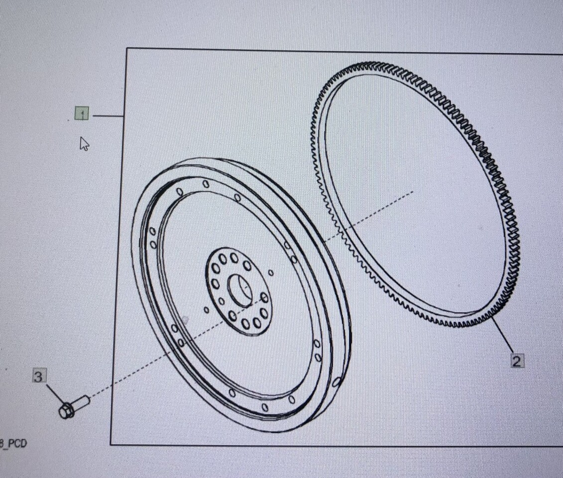 JOHN DEERE DZ103007/koło zamachowe/8345R 7230R 7250R 7310R 8320RT 8335R 8360R 9370R - Σφόνδυλος για Γεωργικά μηχανήματα: φωτογραφία 1 JOHN DEERE DZ103007/koło zamachowe/8345R 7230R 7250R 7310R 8320RT 8335R 8360R 9370R - Σφόνδυλος για Γεωργικά μηχανήματα: φωτογραφία 1