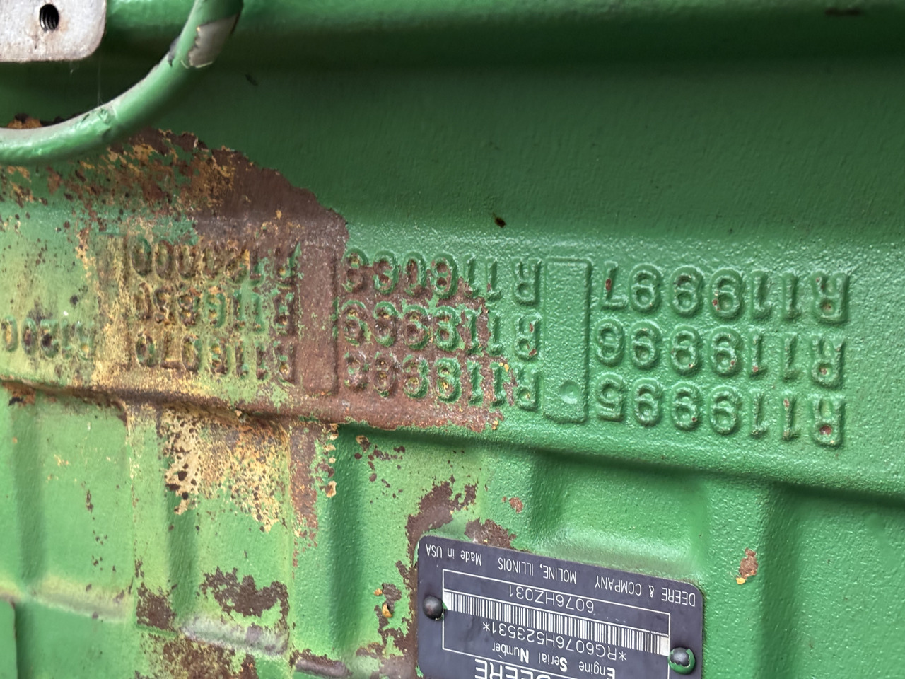 John Deere 6076HZ031 Blok Silnika R119995 R119996 R119997 - Μπλοκ κυλίνδρων για Γεωργικά μηχανήματα: φωτογραφία 5 John Deere 6076HZ031 Blok Silnika R119995 R119996 R119997 - Μπλοκ κυλίνδρων για Γεωργικά μηχανήματα: φωτογραφία 5